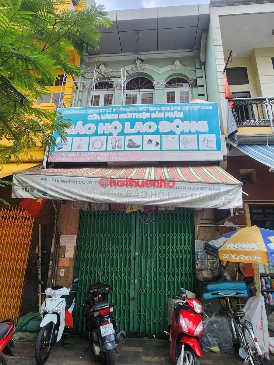 Cho thuê nhà nguyên căn tại mặt tiền Yersin, Phường Nguyễn Thái Bình, Quận 1, DT: 4x18m