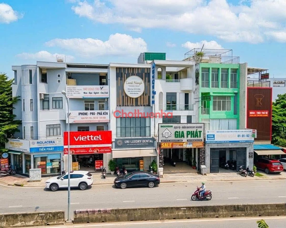 CHO THUÊ NHÀ MẶT TIỀN LIÊN PHƯỜNG THỦ ĐỨC, 1 TRỆT 3 LẦU, GẦN GLOBAL CITY, GIÁ 55 TRIỆU