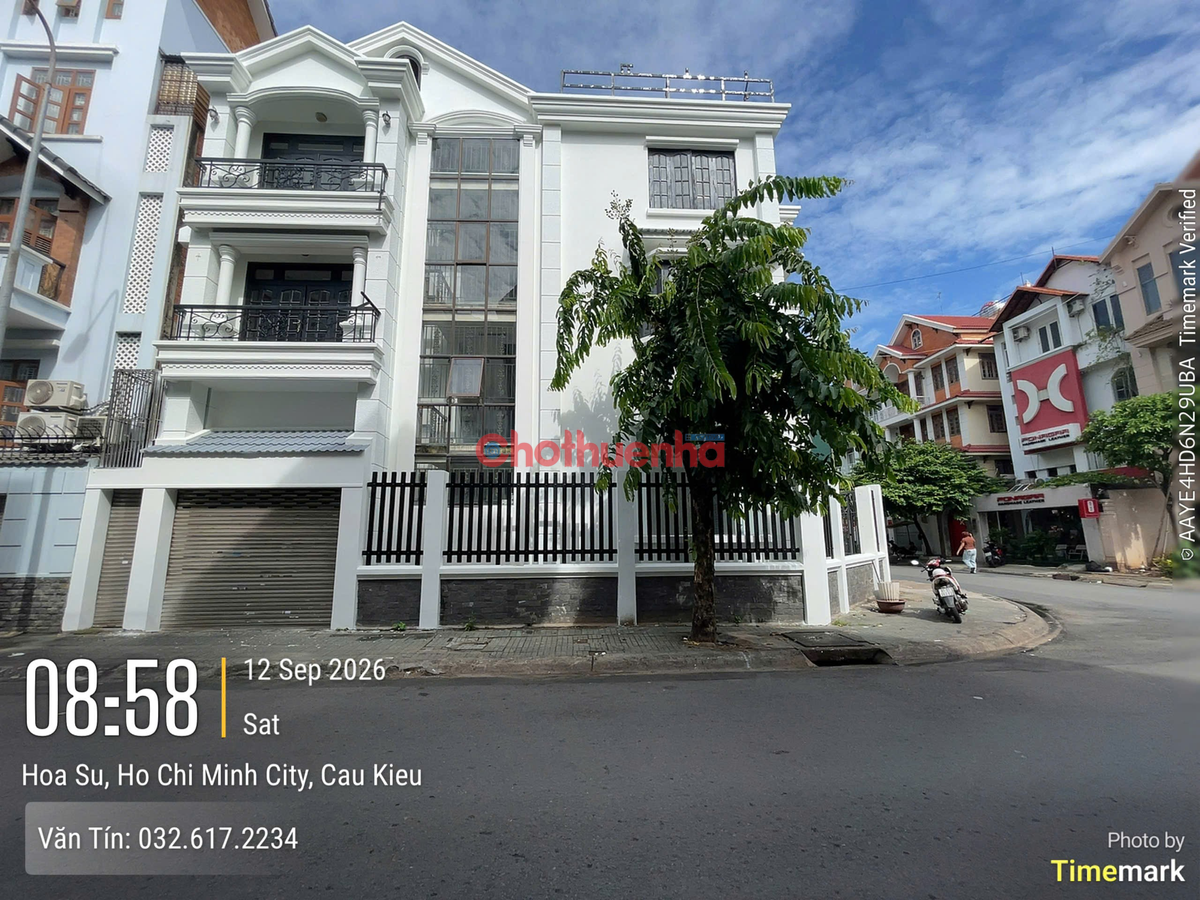CHO THUÊ TOÀ NHÀ GÓC 2 MẶT TIỀN HOA LAN, PHƯỜNG 2, QUẬN PHÚ NHUẬN - DT 8x25m