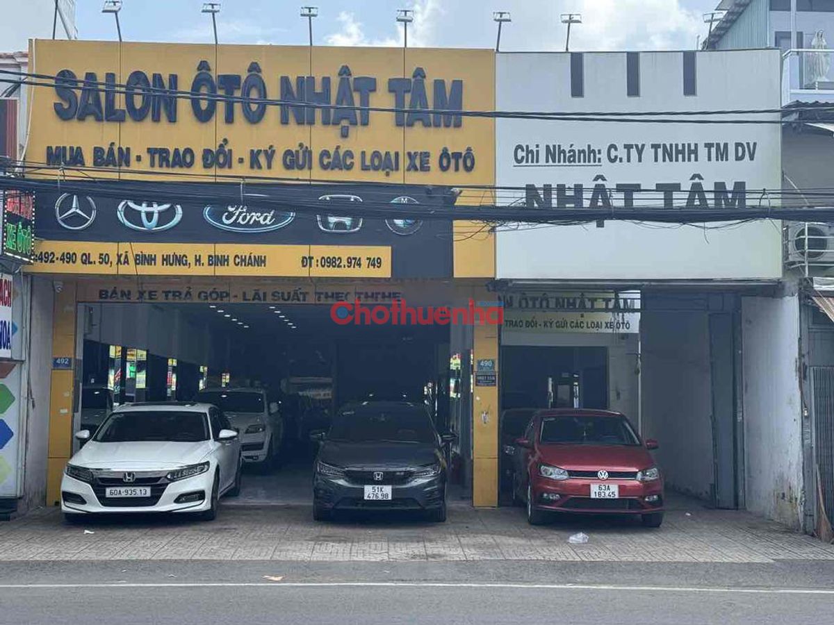 Cho thuê mặt tiền Đường Quốc lộ 50, Xã Bình Hưng, Huyện Bình Chánh
