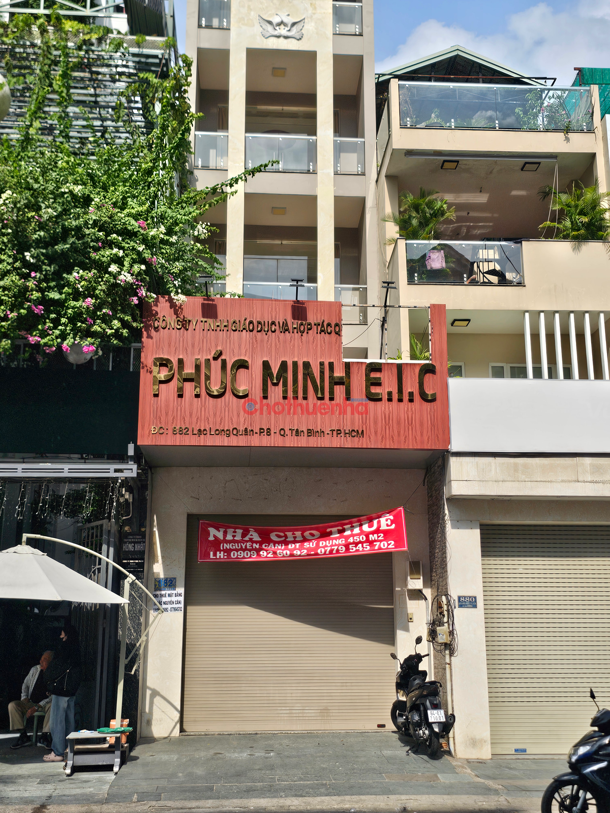 Cho thuê nhà mặt tiền Lạc Long Quân, Phường 8, Tân Bình