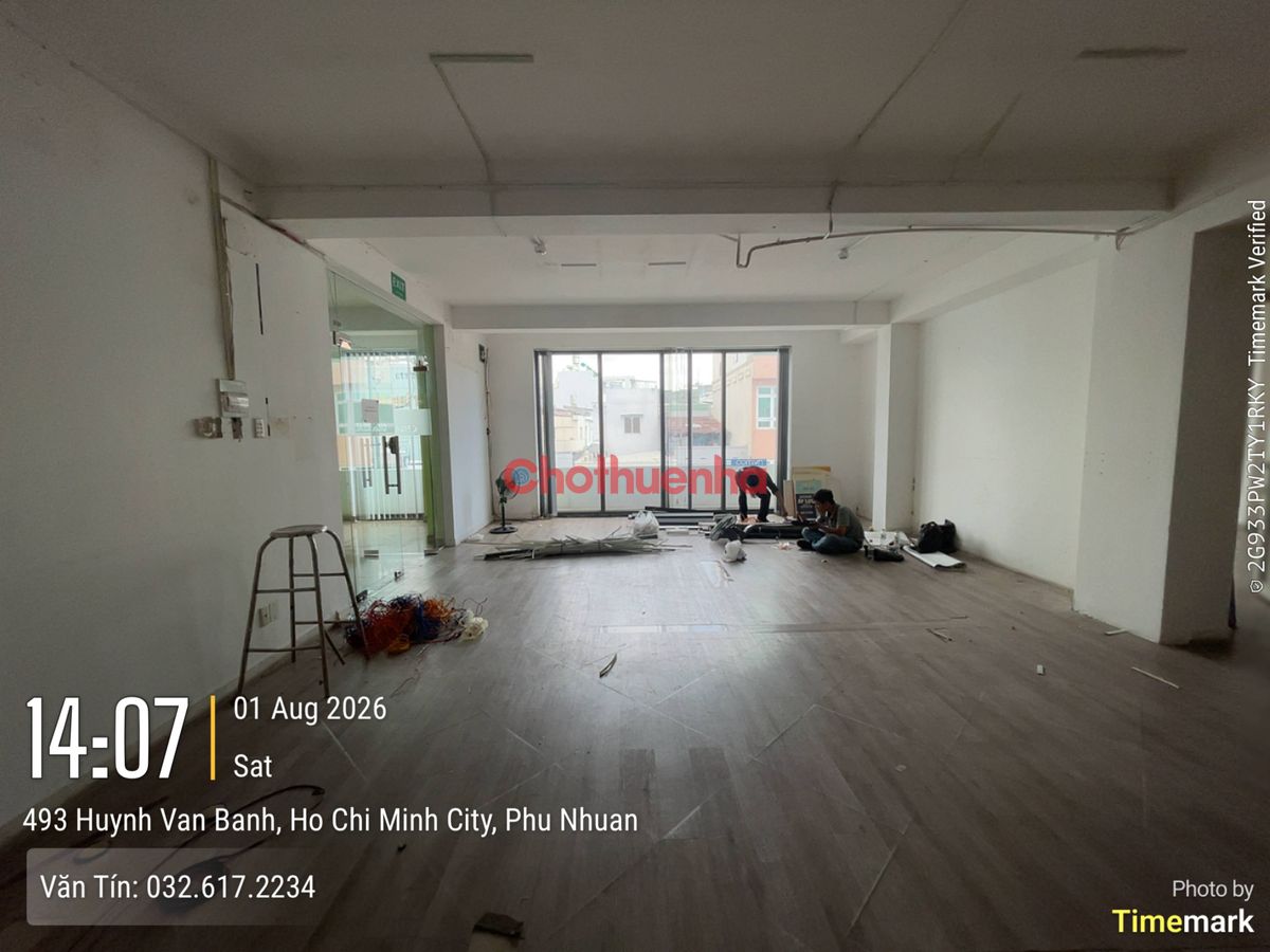 CHO THUÊ SÀN VĂN PHÒNG HUỲNH VĂN BÁNH, PHƯỜNG 15, QUẬN PHÚ NHUẬN – 135M²