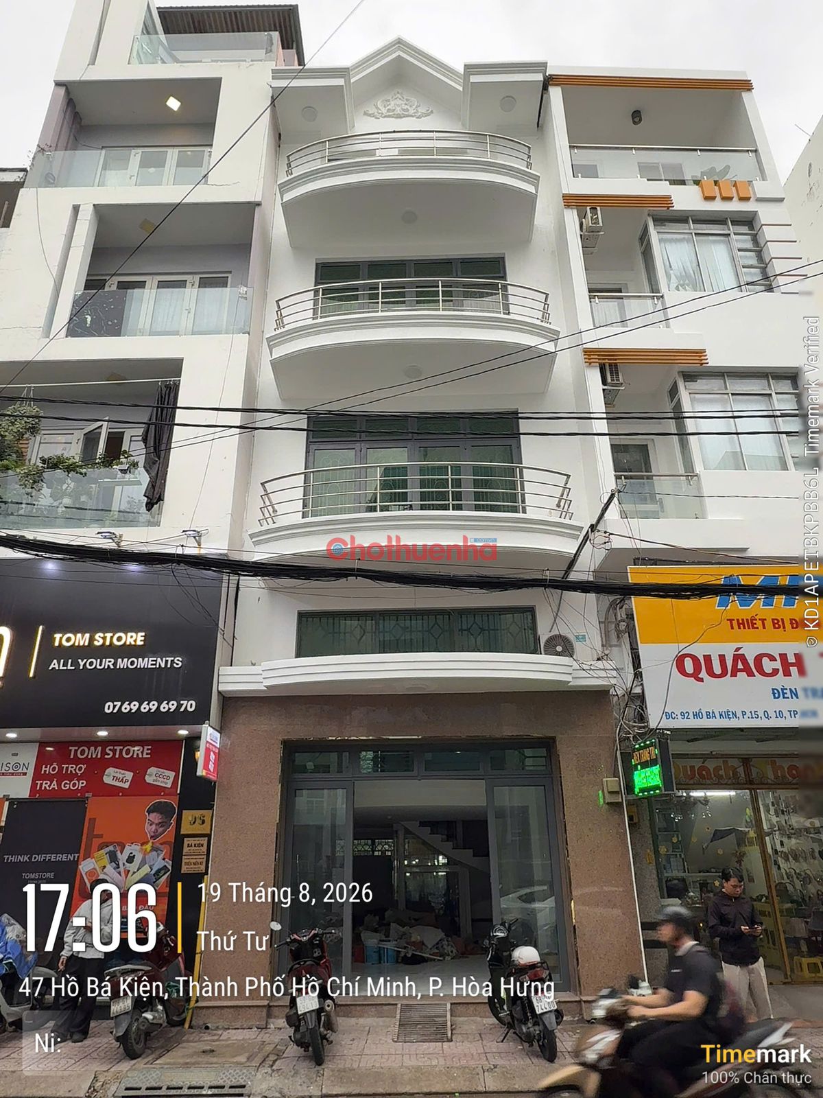 CHO THUÊ MẶT TIỀN HỒ BÁ KIỆN – QUẬN 10.