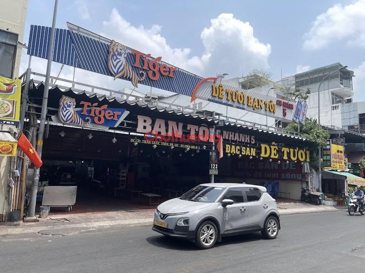 CHO THUÊ MẶT BẰNG MẶT TIỀN TRẦN QUỐC TOẢN, PHƯỜNG 8, QUẬN 3