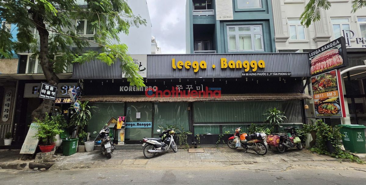 CHO THUÊ MẶT BẰNG PHẠM VĂN NGHỊ - HƯNG PHƯỚC 2 PHÚ MỸ HƯNG – ĐỐI DIỆN STARBUCKS, NGANG 12M