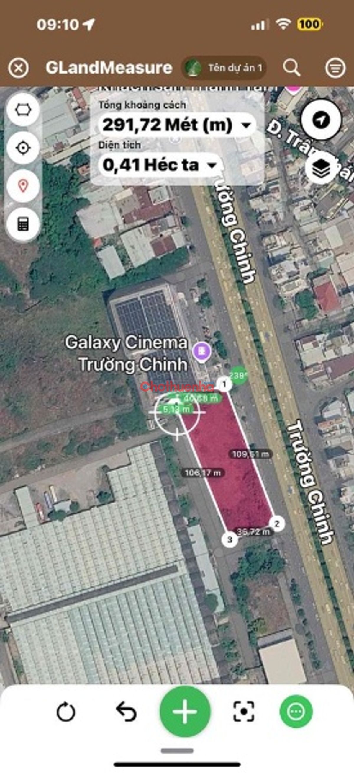 Cho thuê đất mặt tiền đường Trường Chinh, Tân Bình , DT: 4360m2