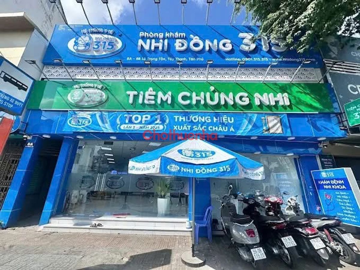 CHO THUÊ MẶT BẰNG KINH DOANH ĐƯỜNG LÊ TRỌNG TẤN, TÂN PHÚ – 9X20M – TRỆT