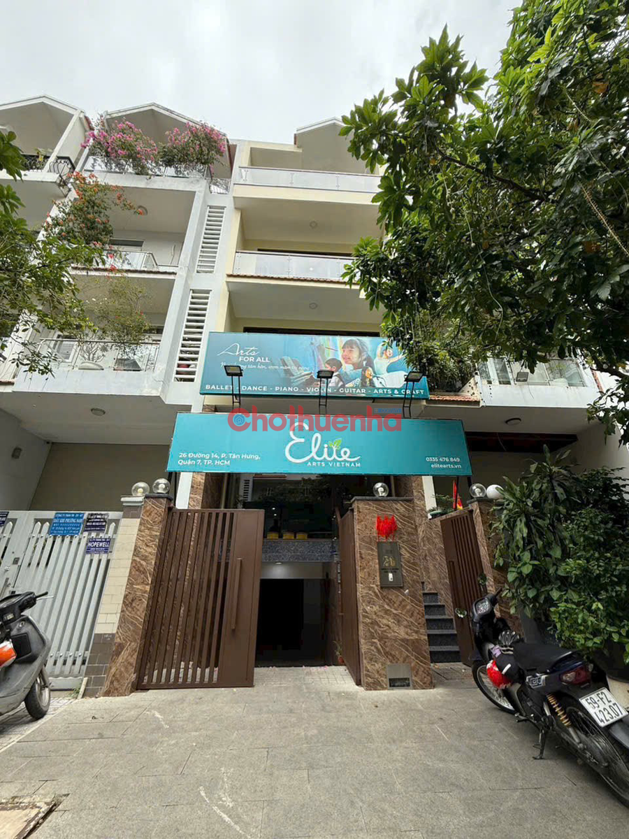 CHO THUÊ NHÀ NGUYÊN CĂN KDC HIM LAM QUẬN 7 – 4 TẦNG, CÓ THANG MÁY, BAO THUẾ