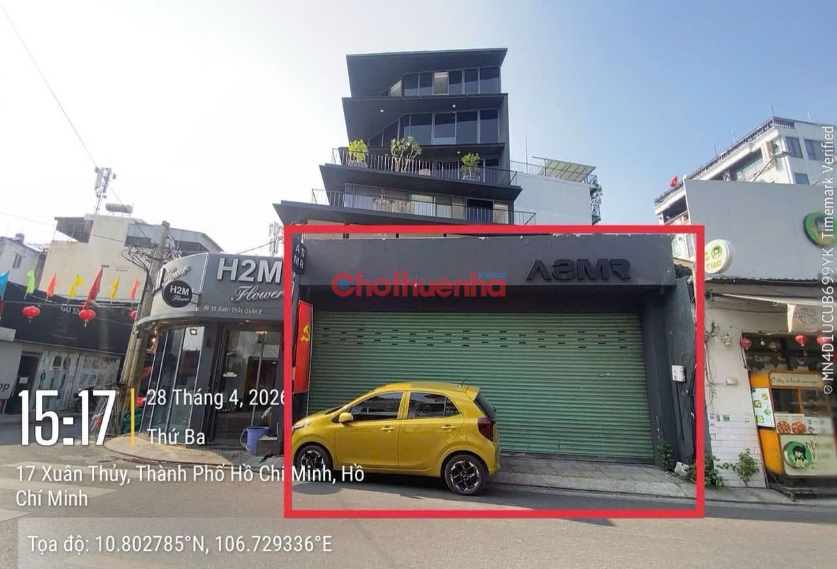 CHO THUÊ MẶT BẰNG XUÂN THỦY THẢO ĐIỀN – 112M², LỐI ĐI RIÊNG, MIỄN PHÍ SETUP 30 NGÀY