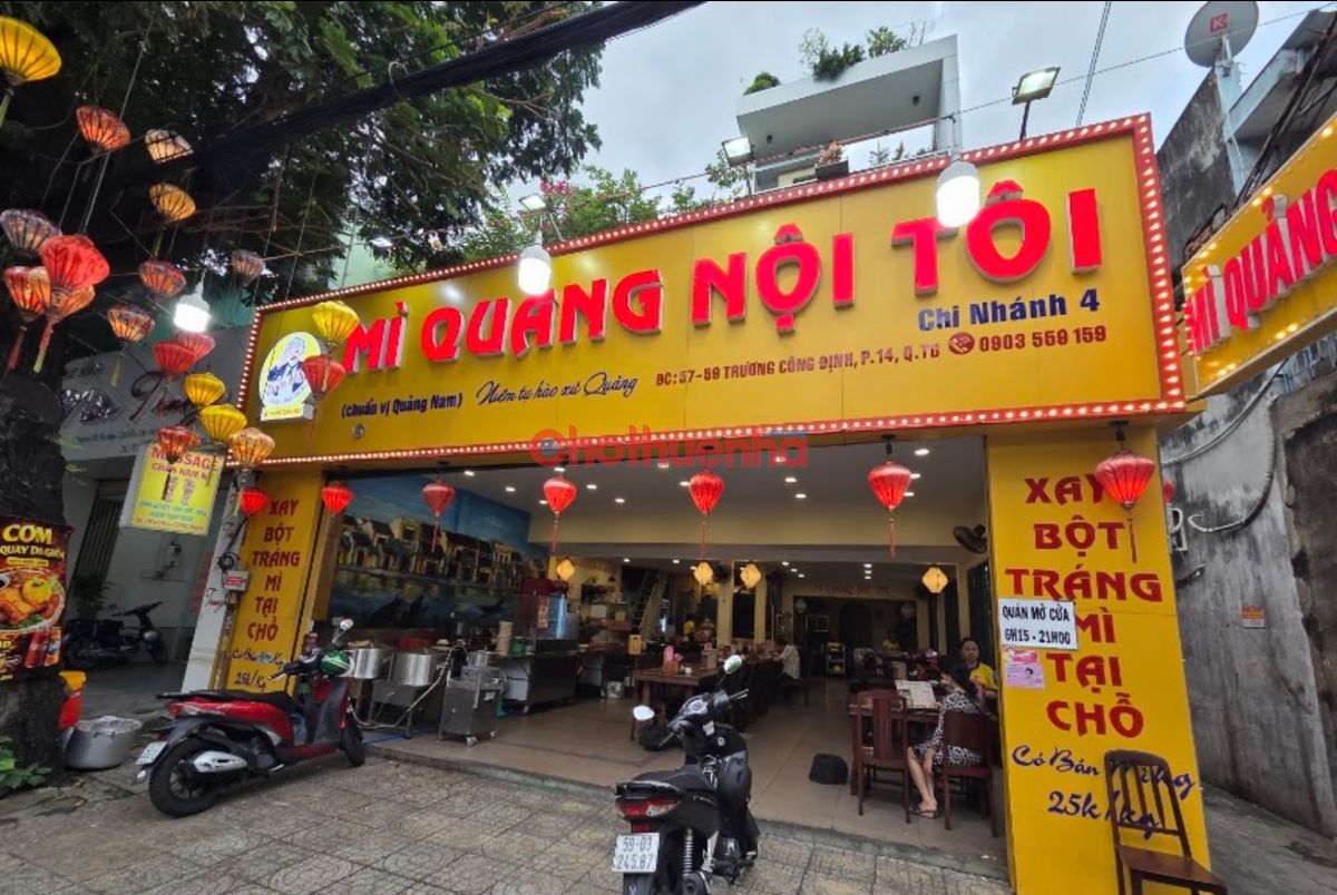 CHO THUÊ MẶT BẰNG 2 MẶT TIỀN TRƯƠNG CÔNG ĐỊNH QUẬN TÂN BÌNH