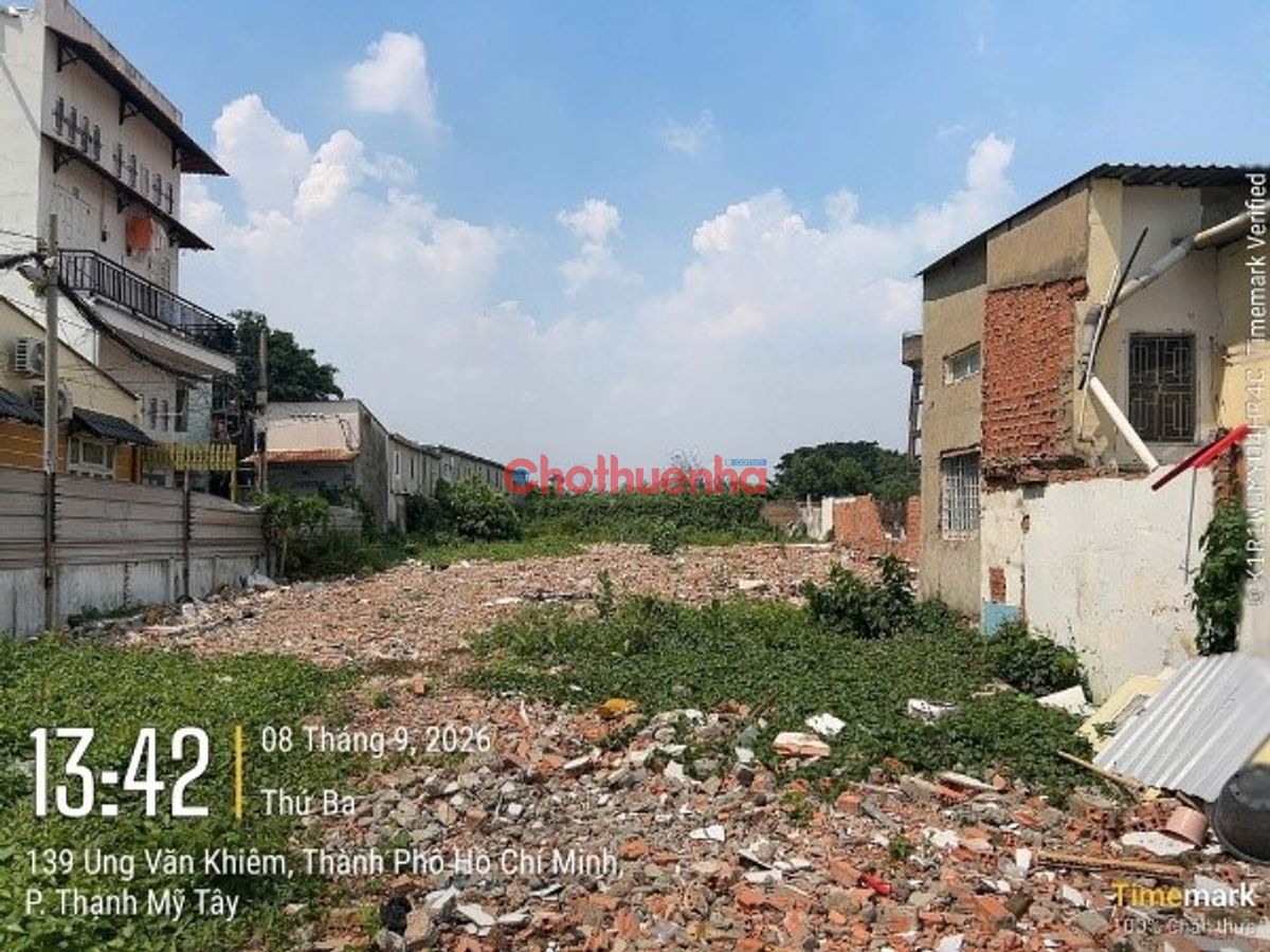 Cho thuê mặt bằng đất trống đường Ung Văn Khiêm, Phường 25, Quận Bình Thạnh, kế Mơ Nướng