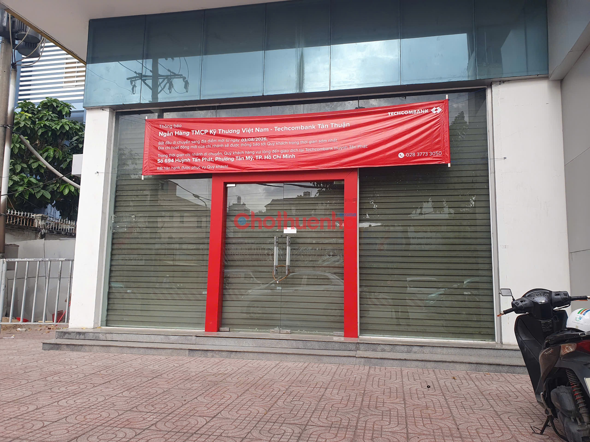 CHO THUÊ MẶT BẰNG 340 HUỲNH TẤN PHÁT Q7 – 1.500M² ĐẤT, HỢP NGÂN HÀNG & TRƯỜNG HỌC