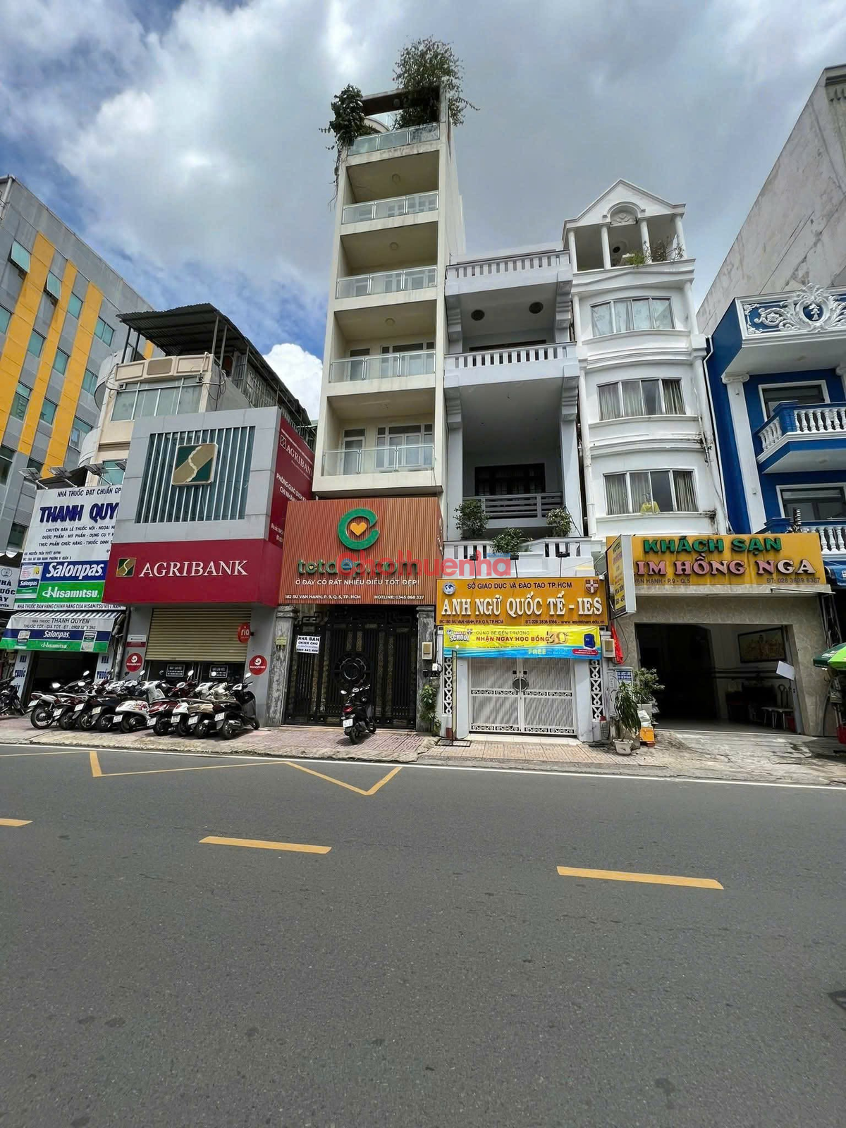 CHO THUÊ NHÀ MẶT TIỀN 182-184 SƯ VẠN HẠNH, QUẬN 5