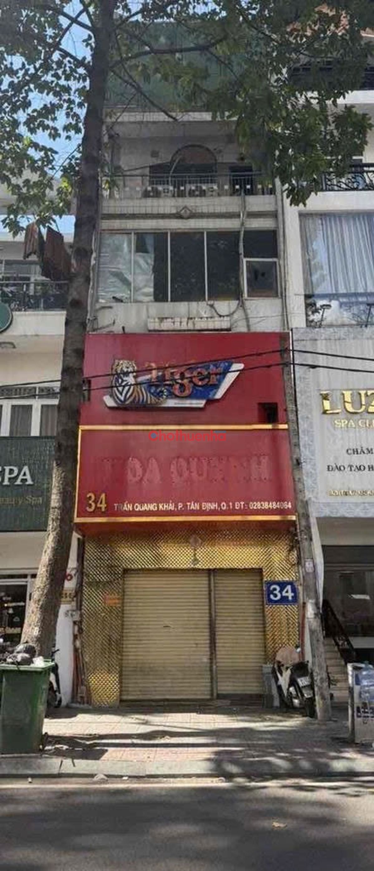 CHO THUÊ NHÀ MẶT TIỀN TRẦN QUANG KHẢI QUẬN 1 – 5 TẦNG, CÓ THANG MÁY