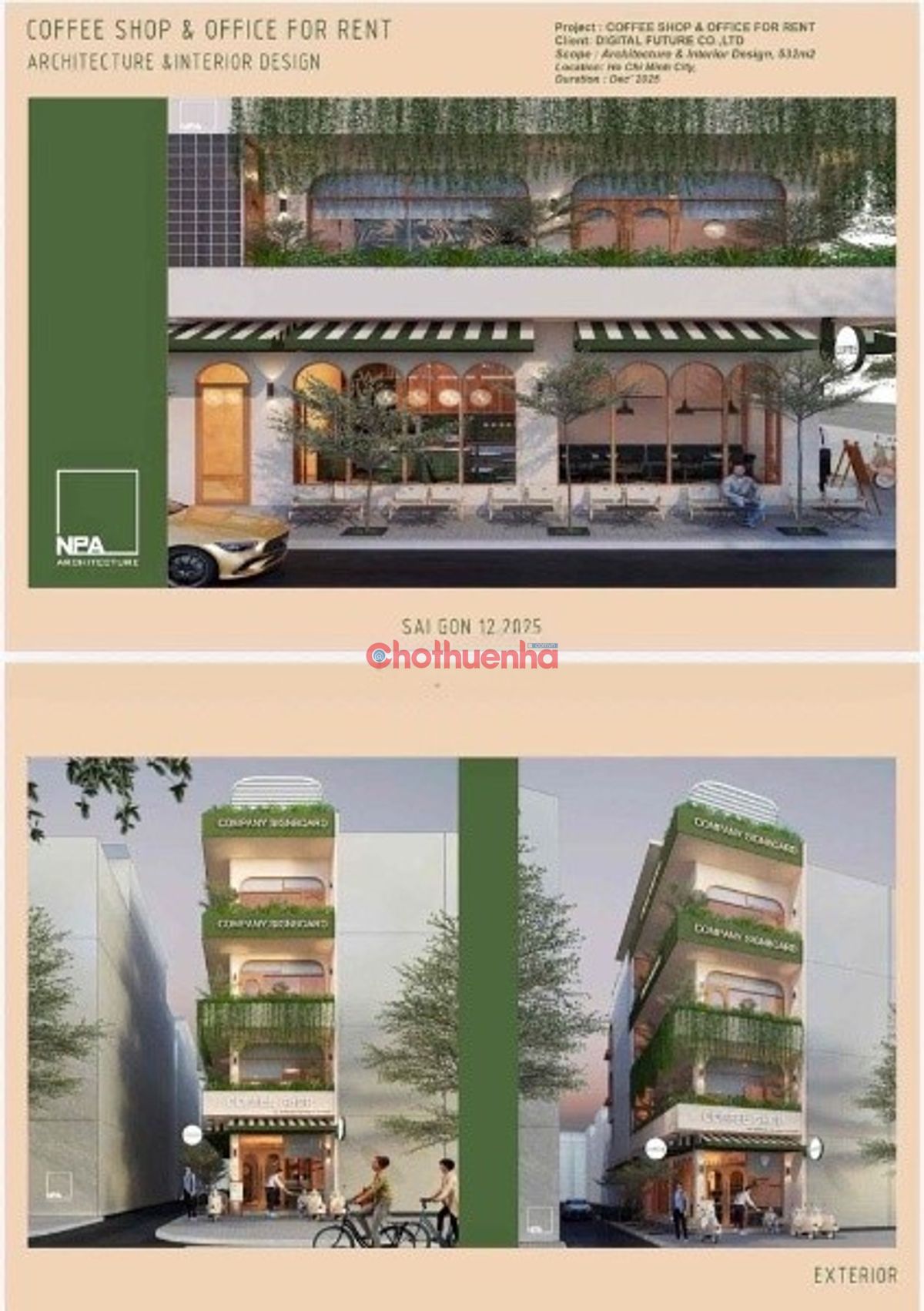 CHO THUÊ NHÀ NGUYÊN CĂN ĐƯỜNG NGUYỄN KIỆM - THANG MÁY, PCCC FULL