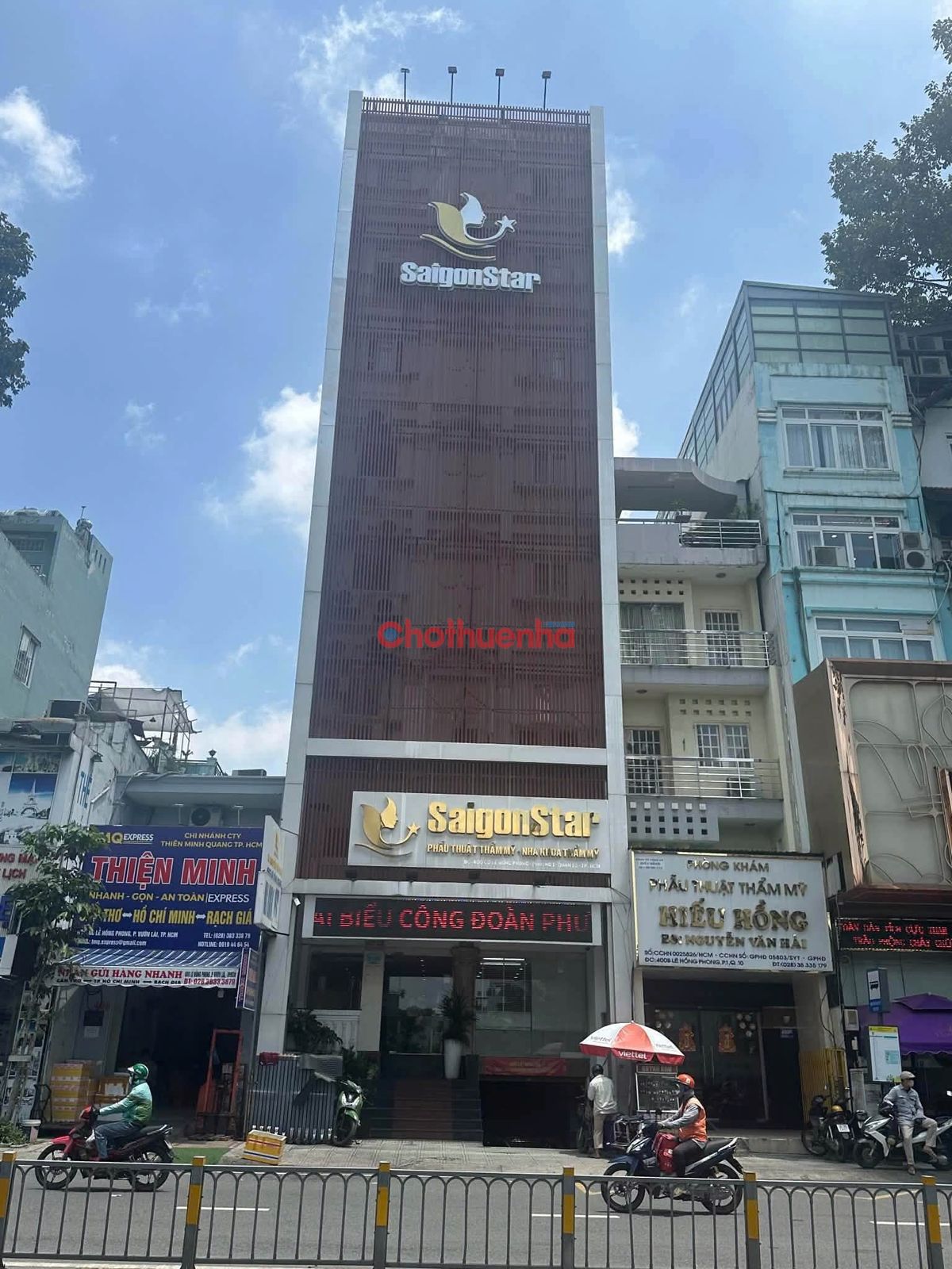 CHO THUÊ TÒA NHÀ 400CD LÊ HỒNG PHONG, QUẬN 10, DT: 8x22m