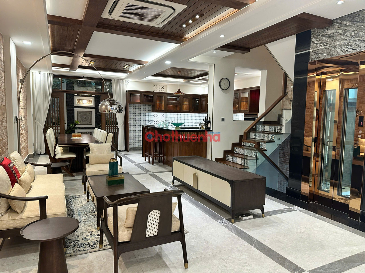CHO THUÊ BIỆT THỰ MỸ PHƯỚC PMH – 7X18,5M, THANG MÁY, NỘI THẤT CAO CẤP