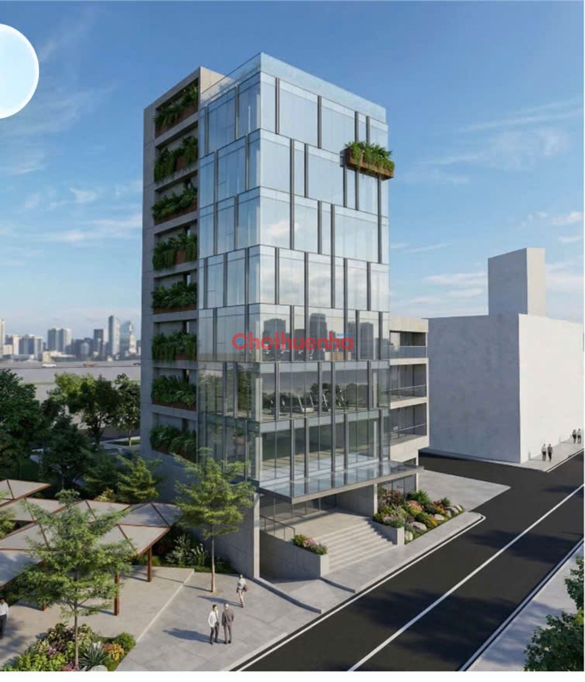 Cho thuê toà nhà VP Thảo Điền, 10 Nguyễn Văn Hưởng, P. An Khánh, Quận 2, DTSD: 1619m2