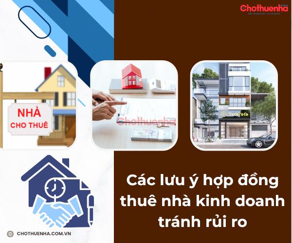 Các lưu ý hợp đồng thuê nhà kinh doanh tránh rủi ro