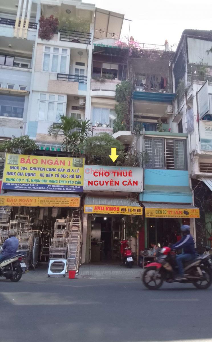 [Q.10 – ĐƯỜNG SƯ VẠN HẠNH] CHO THUÊ NHÀ MẶT TIỀN NGUYÊN CĂN 1 TRỆT 3 LẦU