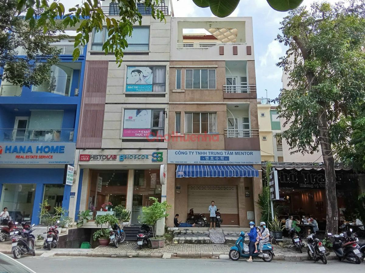 CHO THUÊ NHÀ MẶT TIỀN PHẠM THÁI BƯỜNG MỸ TOÀN 2 QUẬN 7 NGANG 6M CÓ THANG MÁY
