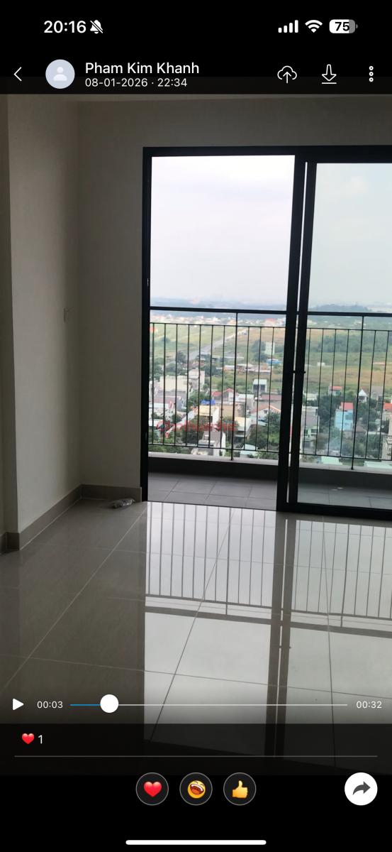 Cho thuê chung cư 2PN+, toà S10 khu Vinhomes Grand Park