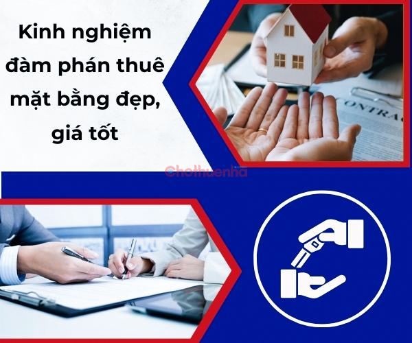 Kinh nghiệm đàm phán thuê mặt bằng đẹp, giá tốt
