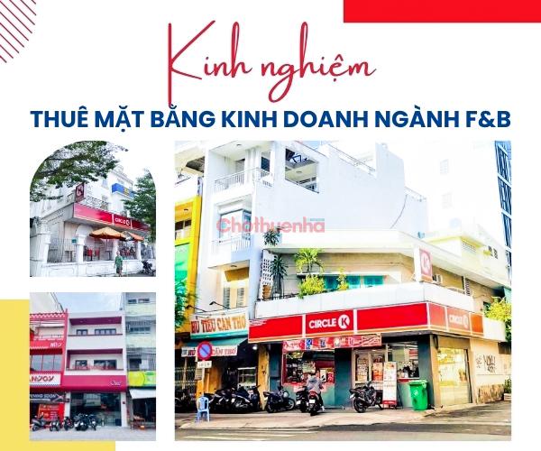 Kinh nghiệm đi thuê mặt bằng kinh doanh ngành F&B