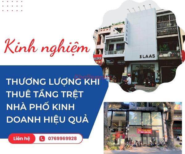 Kinh nghiệm thương lượng khi thuê tầng trệt nhà phố kinh doanh hiệu quả