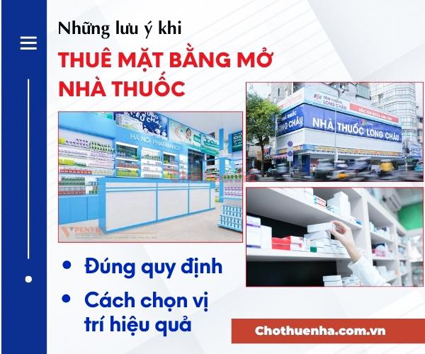 Lưu ý thuê mặt bằng mở nhà thuốc đúng quy định và cách chọn vị trí