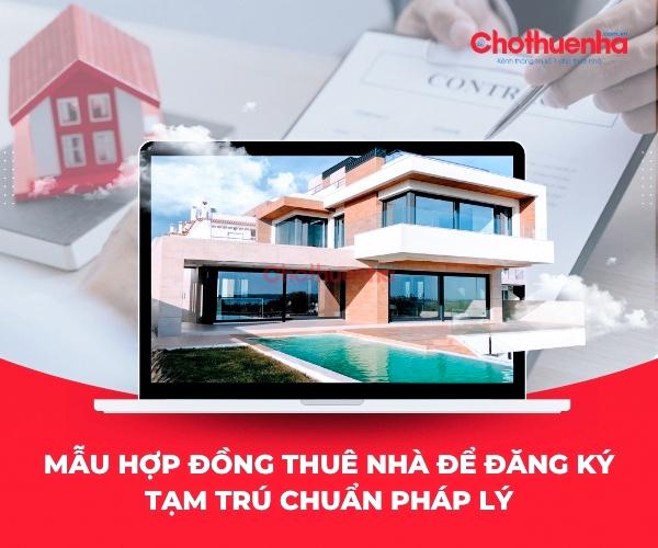 Mẫu hợp đồng thuê nhà để đăng ký tạm trú chuẩn pháp lý