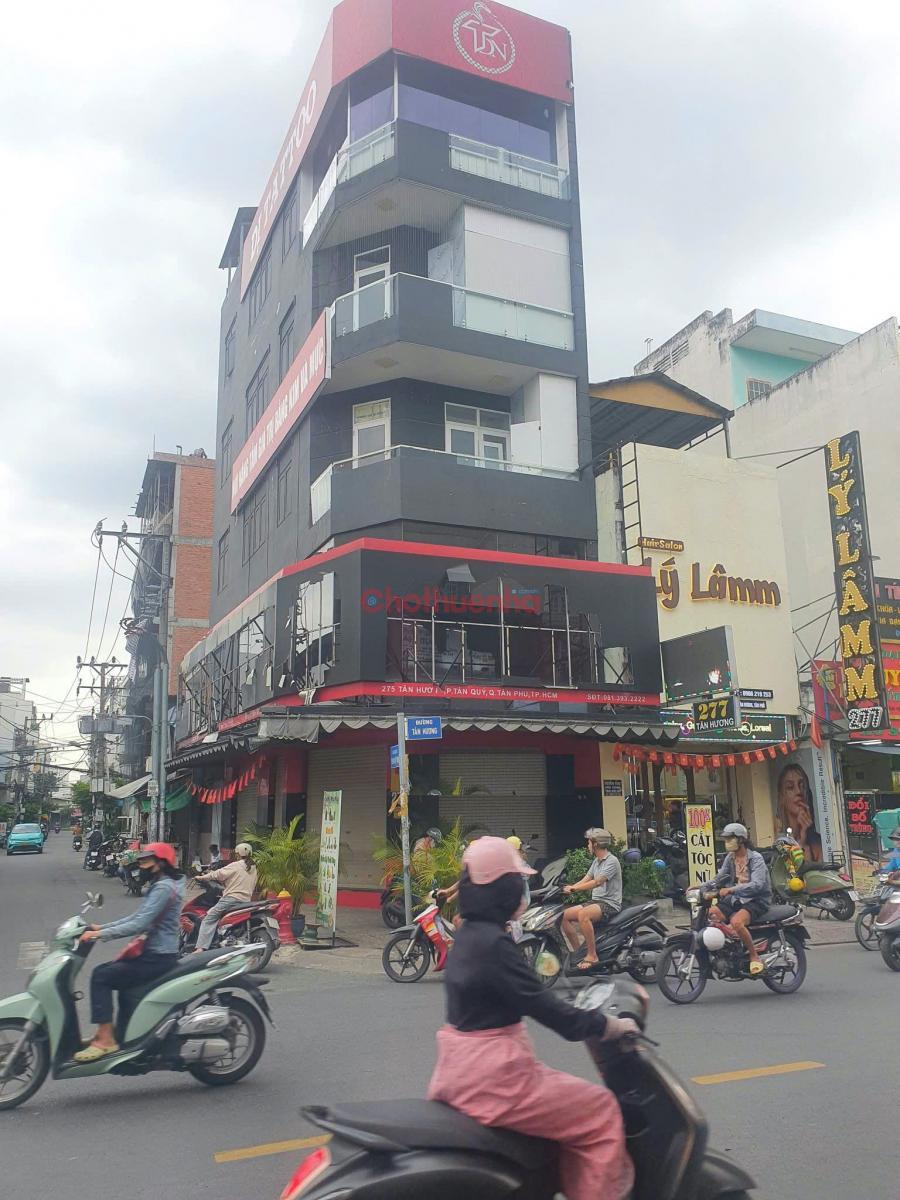 Cho Thuê Nhà GÓC 2 Mặt Tiền 275 Tân Hương, Quận Tân Phú. Có Thang Máy