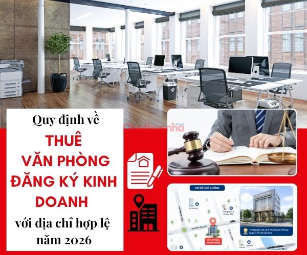 Thuê văn phòng đăng ký kinh doanh với địa chỉ hợp lệ năm 2026