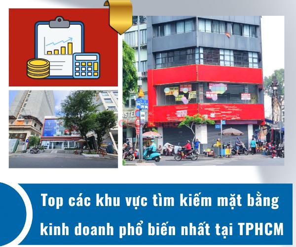Top các khu vực tìm kiếm mặt bằng kinh doanh phổ biến nhất tại TPHCM