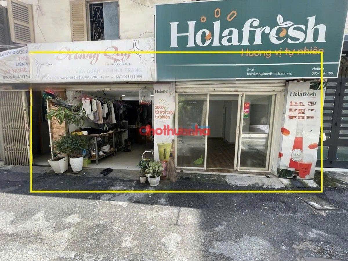 Cho thuê mặt bằng ngang gần 8m hẻm xe tải quận 3. Kinh doanh sầm uất. Giá chỉ 15 triệu