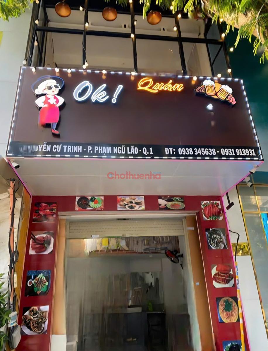 Cho thuê nhà nguyên căn đường Nguyễn Cư Trinh, Phường Nguyễn Cư Trinh, Quận 1.