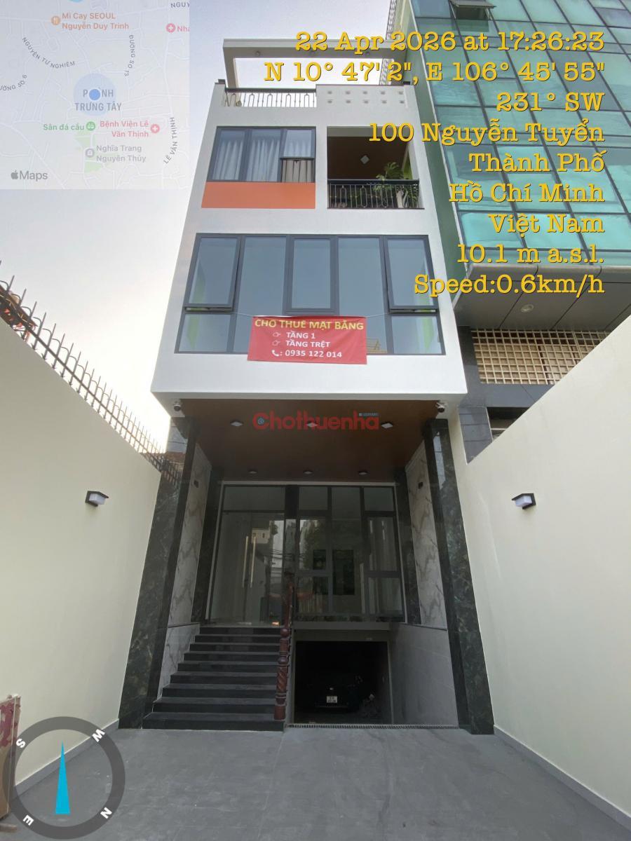 CHO THUÊ MẶT BẰNG TẦNG TRỆT & TẦNG 1 MẶT TIỀN ĐƯỜNG NGUYỄN TUYỂN - KINH DOANH - VĂN PHÒNG